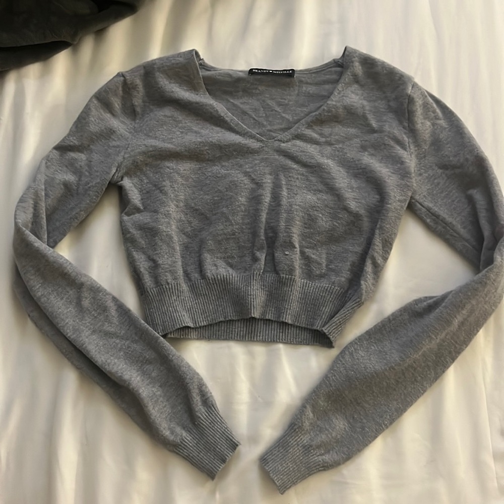 Grey cashmere top from Brandy Melville